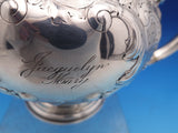 Elkington English Victorian Sterling Silver Tea Pot 3-D Finial Chased (#8437)