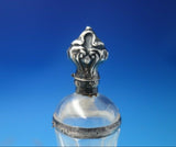 Sterling Silver and Cut Crystal Perfume Bottle circa 1910 4 1/4" x 1" (#5548)