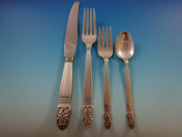 Norse by International Sterling Silver Dinner Flatware Set 8 Service 63 Pieces