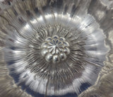 Les Six Fleurs by Reed & Barton Sterling Silver Nut Dish Poppy Motif 6" (#0473)