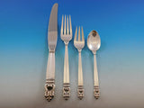 Royal Danish by International Sterling Silver Flatware Set for 24 Dinner 164 pcs