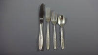 Rose Solitaire by Towle Sterling Silver Flatware Set For 8 Service 51 Pieces