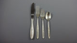 Rose Solitaire by Towle Sterling Silver Flatware Set For 8 Service 51 Pieces