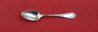 Rubans et Clochettes by Christofle Silverplate Coffee Spoon w/ crest 4 7/8"