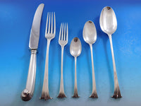 English Onslow by Various Sterling Silver Dinner Flatware Set Service 64 pcs Old