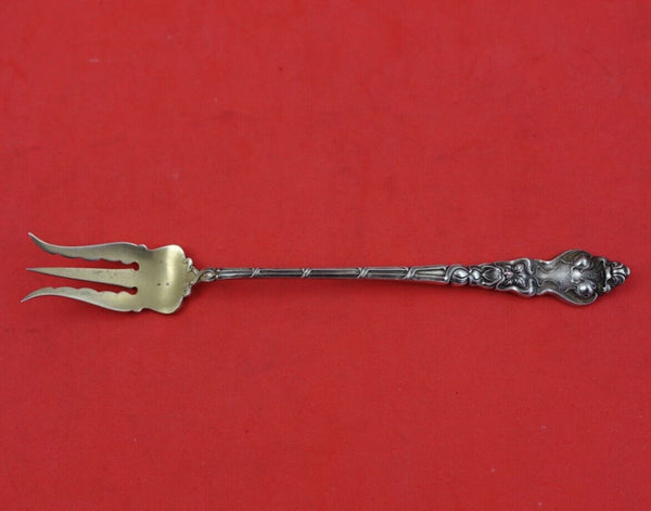 Douvaine by Unger Sterling Silver Pickle Fork Gold Washed 6 1/4" Serving