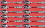 Imperial Chrysanthemum by Gorham Sterling Silver Demitasse Spoon Set 12pc 4 1/8"