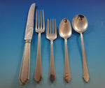 William & Mary by Lunt Sterling Silver Flatware Set For 8 Service 50 Pieces