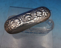 English Estate Sterling Silver and Cut Glass Dresser Box Cherubs c.1904 (#6752)