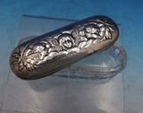 English Estate Sterling Silver and Cut Glass Dresser Box Cherubs c.1904 (#6752)