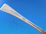 Lap Over Edge Acid Etched by Tiffany Sterling Serving Spoon Floral 8 5/8"