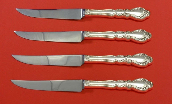 Old Charleston by International Sterling Silver Steak Knife Set 4pc HHWS Custom