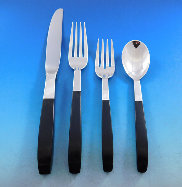 Contrast by Lunt Sterling Silver Flatware Set Service Mid Century Modern 40 pcs