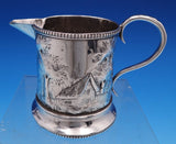 Architectural Repousse by Bailey and Co Sterling Silver Creamer Beaded (#7519)