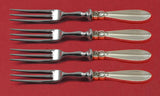 Princess Fuchsia by Frigast Sterling Silver Fruit Fork Set 4pc Custom Made 6"