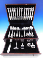 Wild Rose by Watson Sterling Silver Flatware Set Service 87 pieces
