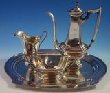 Washington by Wallace Sterling Silver Demitasse Set 3pc with Tray (#1721)