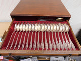 Dauphin Paris Model #365 Bruckmann Sohn 800 Silver Flatware Set Service 170 pcs