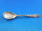 Irian by Wallace Sterling Silver Ice Cream Spoon Gold Washed Original 5 1/2"