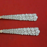 Christmas by A. Michelsen Sterling Silver Fork and Spoon Set 2pc 1956 Flowers