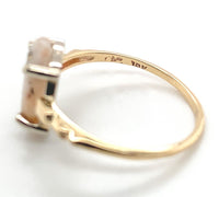 10k Yellow Gold 2.69 Carat Genuine Natural Gold Vein Quartz Ring Size 8 (#J6940)