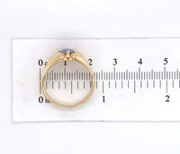 10k Yellow Gold 1.19ct Genuine Natural Sapphire Men's Ring Size 8.75 (#J6745)