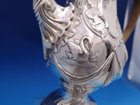 Irish Dublin 1775 Sterling Silver Coffee Pot Swans Birds Swags (#8390)