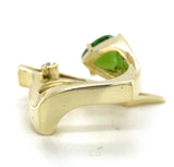 14k Yellow Gold Custom Genuine Natural Peridot Diamond Ring by Harry Roa #J7312