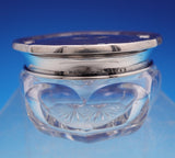 Etruscan by Gorham Sterling Silver and Glass Dresser Jar #D5743 2 3/4" (#9170)