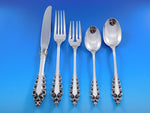 Florentine Scroll by Lunt Sterling Silver Flatware Set for 8 Service 40 pieces