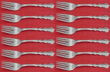 Angelique by International Sterling Silver Salad Fork Set 12 pieces 6 5/8"