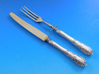Wilkens German 800 Silver Flatware Set Service 57 pieces Ornate Rococo