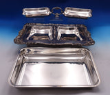 Grande Baroque by Wallace Silverplate Vegetable Server Dish Covered Double #8481
