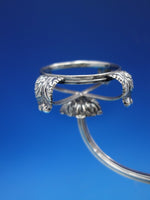Peau de Lion Silverplate Epergne Four Arms No Bowls No Marks (#6615)