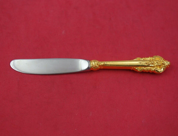 Grande Baroque Vermeil By Wallace Sterling Silver Butter Spreader HH 6 1/4"