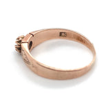 10k Rose Gold Victorian Seed Pearl Ring Hand Engraved Size 6.75 Jewelry (#J6292)