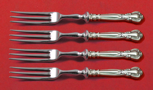 Chantilly by Gorham Sterling Silver Fruit Fork Set 4-Piece Custom Made 6" HH WS