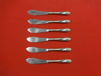 Sculptured Rose by Towle Sterling Silver Trout Knife Set 6pc HHWS Custom 7 1/2"