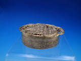 English Sterling Silver Box Vermeil Pierced Lid Horse and Carriage (#4622)