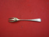 Hammered and Applied by D&H Sterling Silver Cocktail Fork 3 7/8" w/ Gold Grapes