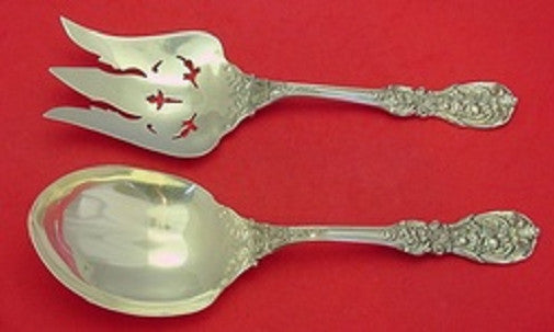 Francis I by Reed and Barton Sterling Salad Serving Set AS Pierced 9 1/2"