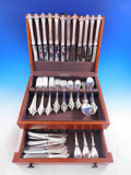 Crusader by Old Newbury Crafters Sterling Silver Flatware 12 Set 81 pcs XL Size