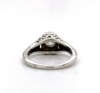 14k White Gold Filigree 3/4 Carat Genuine Natural Diamond Ring (#J5421)