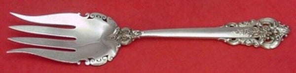 Grande Baroque by Wallace Sterling Silver Salad Serving Fork AS Pierced 9 3/8"