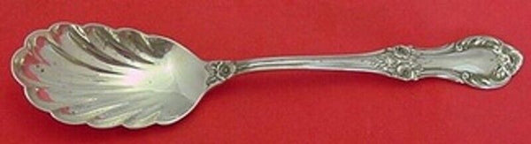 Wild Rose by International Sterling Silver Sugar Spoon Shell with Bowl 6 1/8"