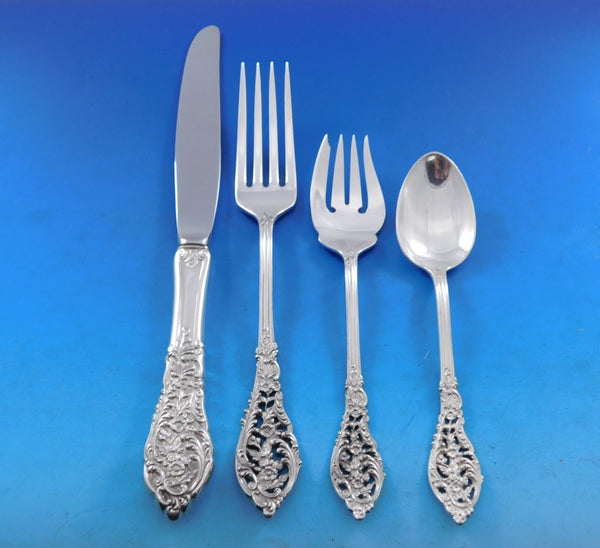 Florentine Lace by Reed & Barton Sterling Silver Flatware Set 34 pcs Dinner Size