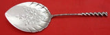 Square Twist #5 by Whiting Sterling Silver Waffle Server AS Bright-Cut 8"