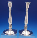 Royal Danish by International Sterling Silver Candlestick Pair #N261 10" (#7989)