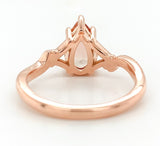 14k Rose Gold 1.37 Carat Genuine Natural Oregon Sunstone Ring 7.75 (#J7554)