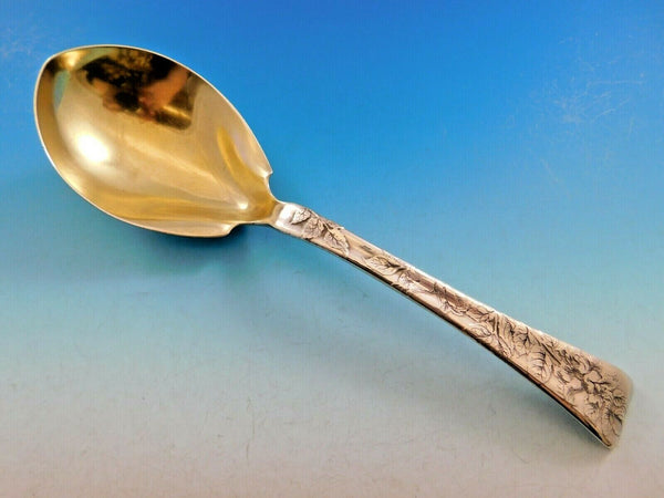 Lap Over Edge by Tiffany Sterling Silver Berry Spoon GW Helmet Bowl 8 7/8"